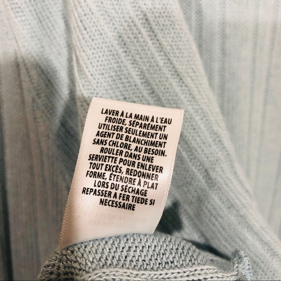 Abound Lettuce Edge Turtleneck Top Light Blue - Picture 6 of 6